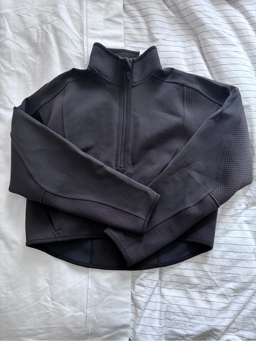 lululemon athletica Black Half-Zip Sweater